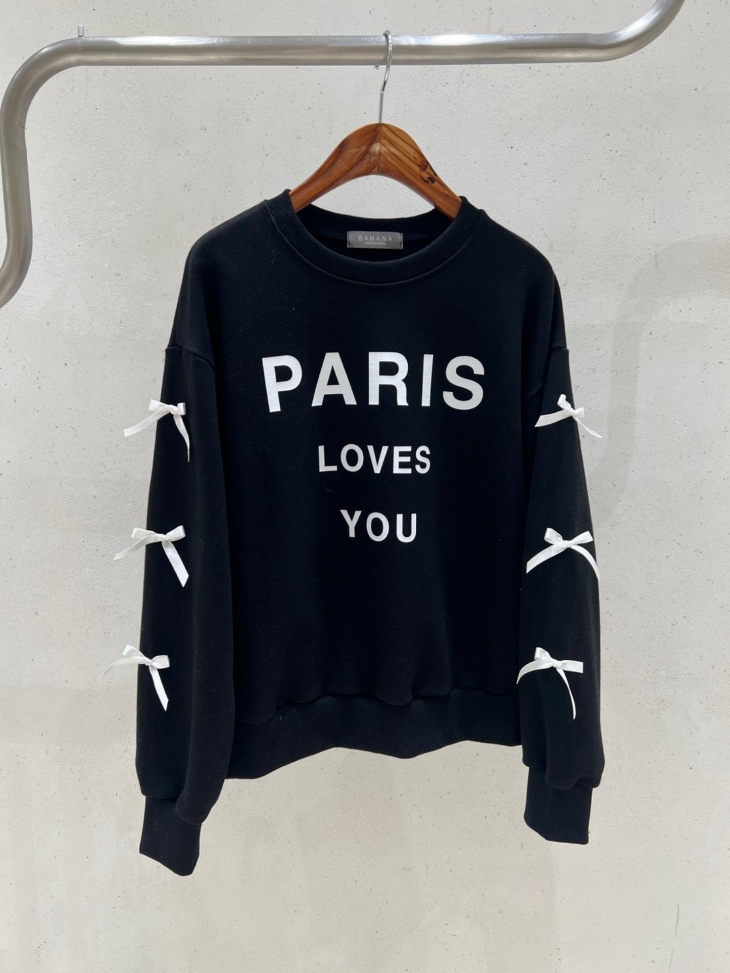 Banana_Paris Ribbon Sweatshirt