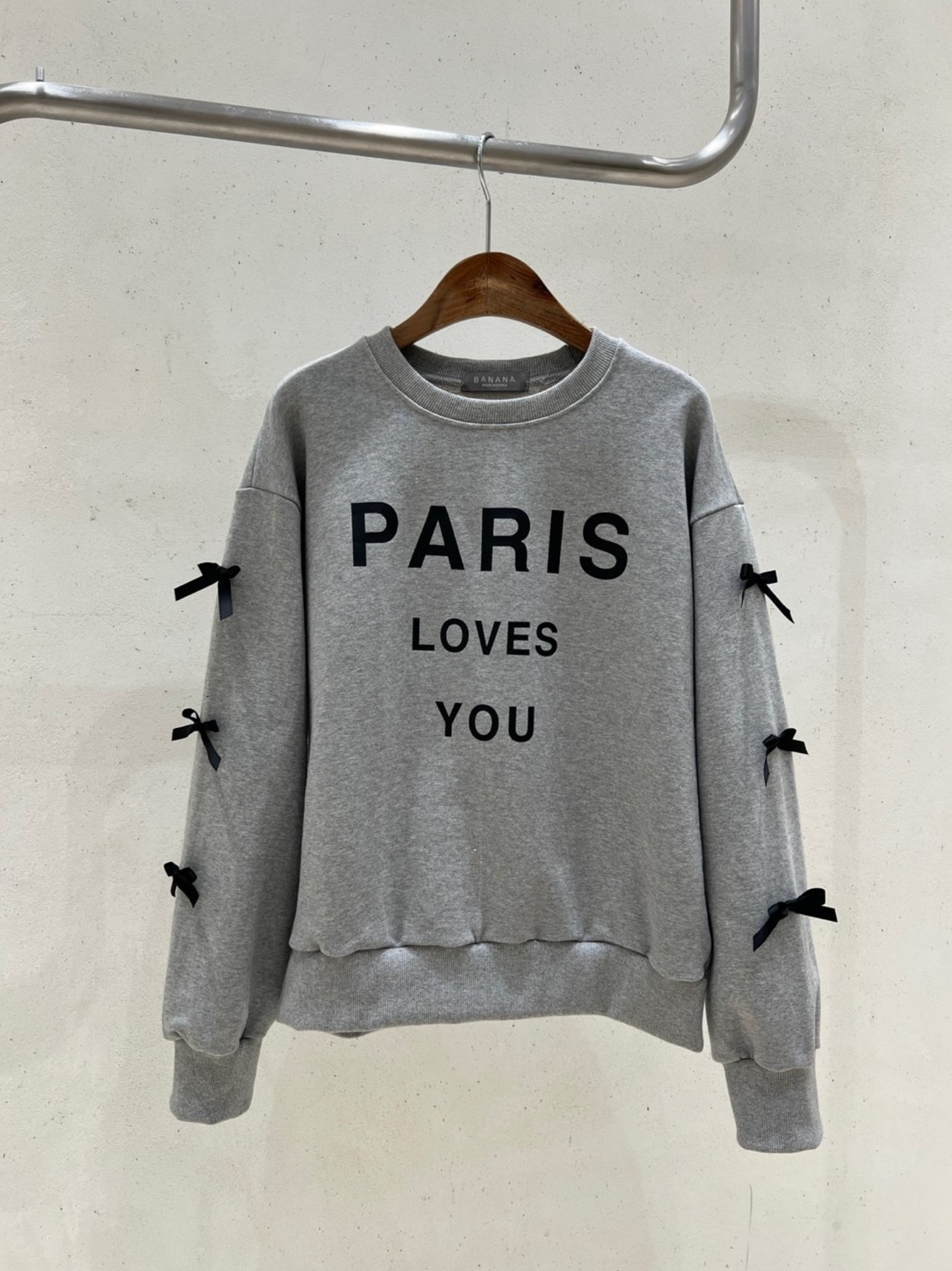 Banana_Paris Ribbon Sweatshirt