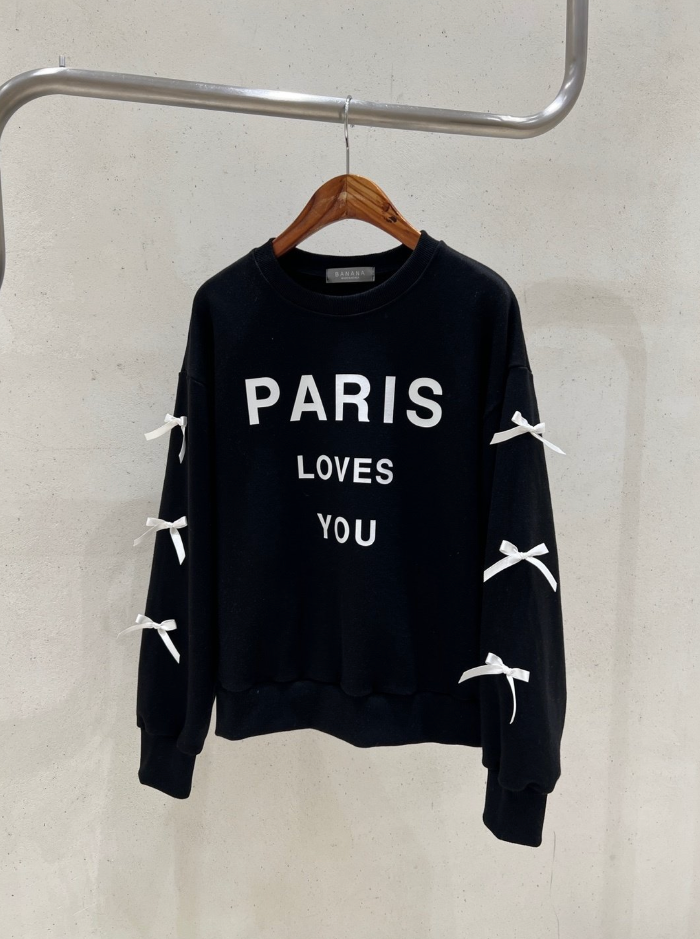 Banana_Paris Ribbon Sweatshirt