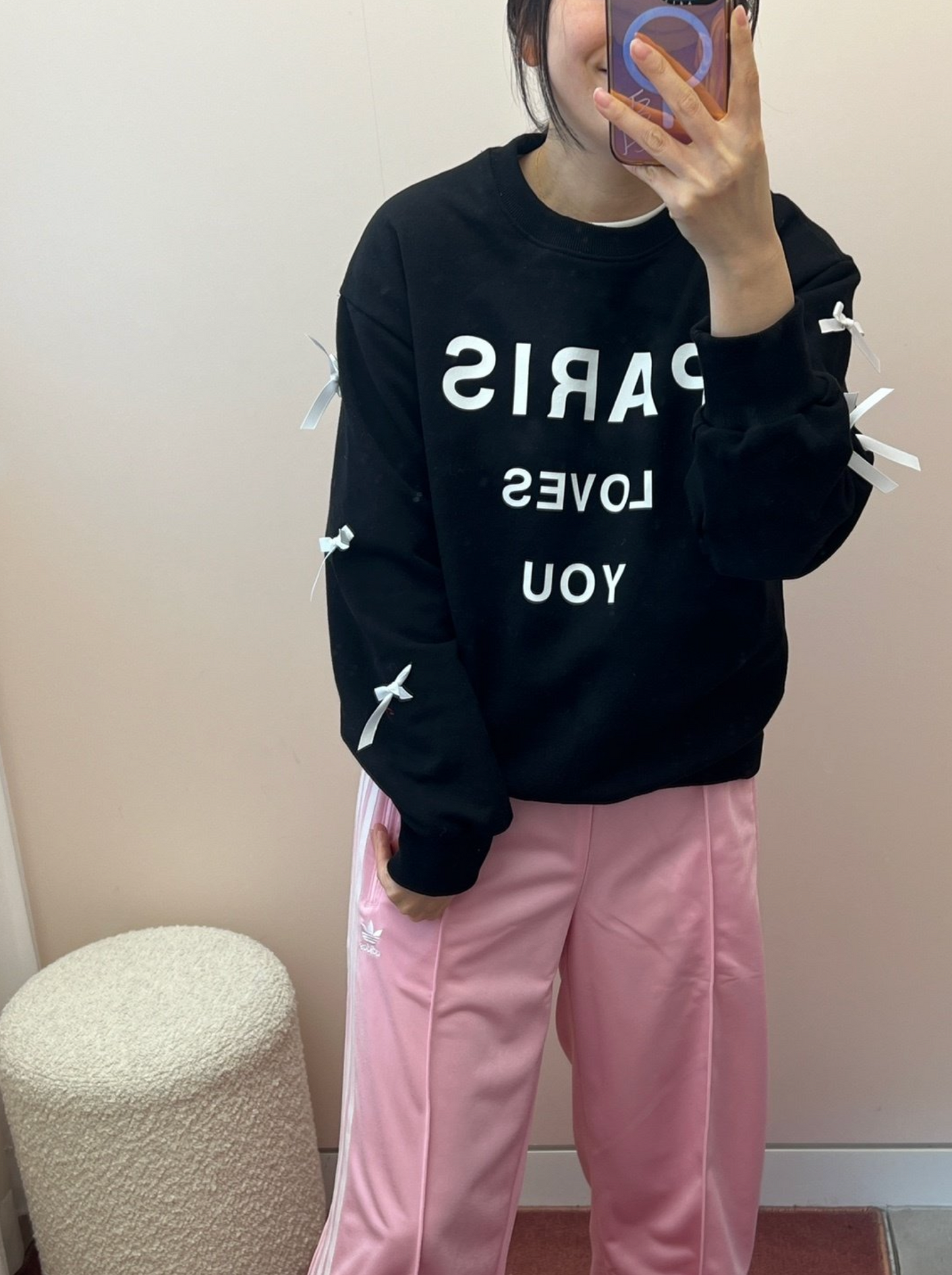 Banana_Paris Ribbon Sweatshirt