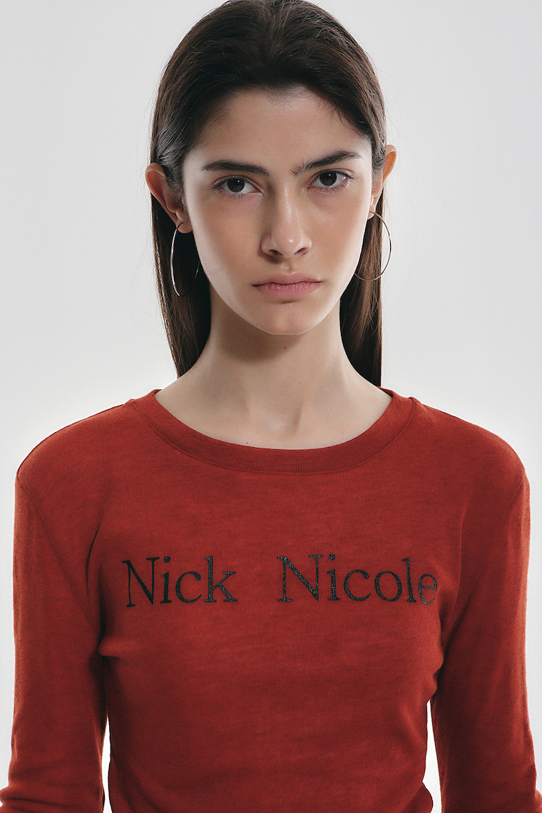 NICK NICOLE_DOUBLE LAYERED LONG SLEEVE TOP