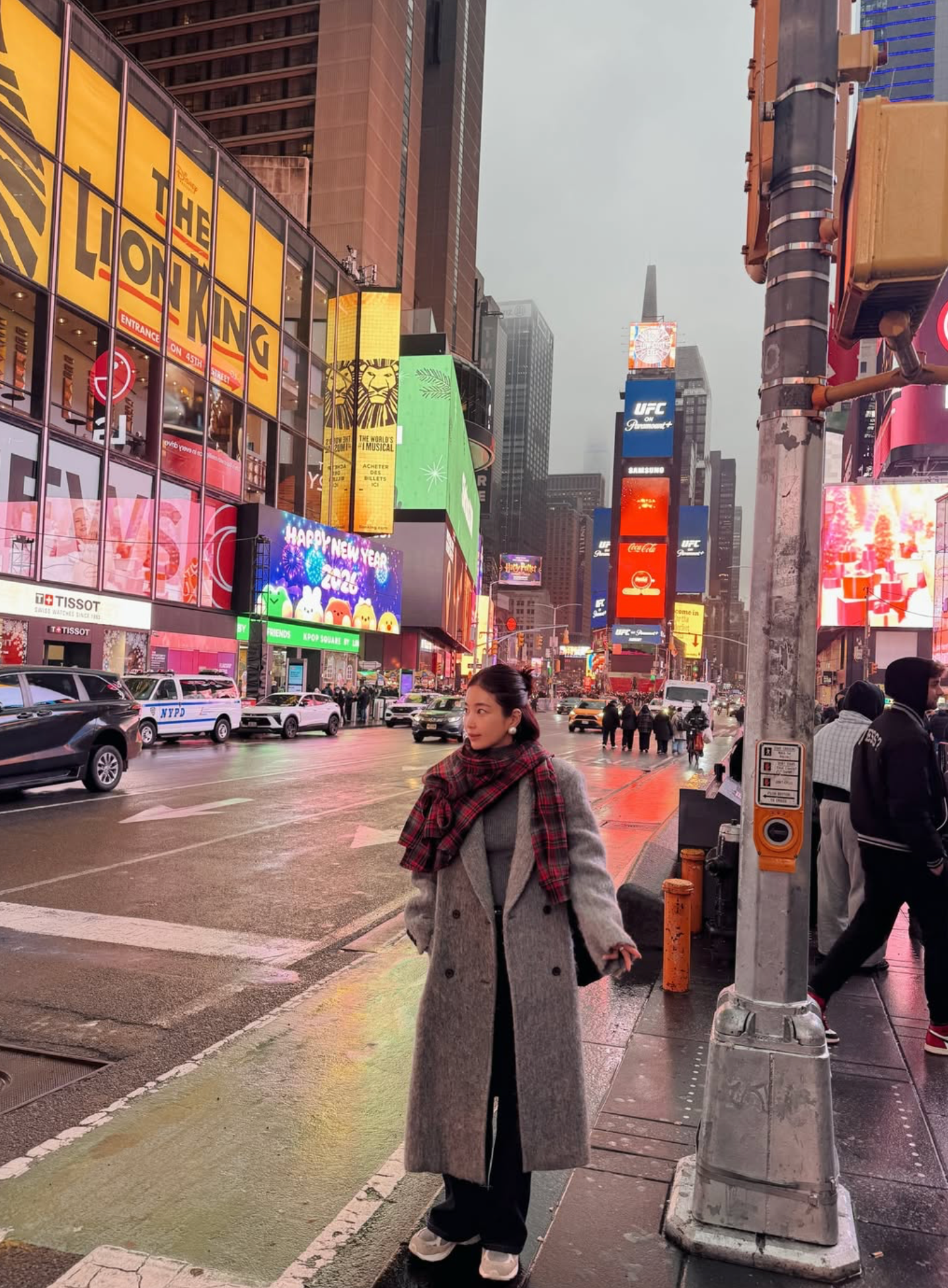 LEVAR Hairy Alpaca Blended Classic Coat - Charcoal