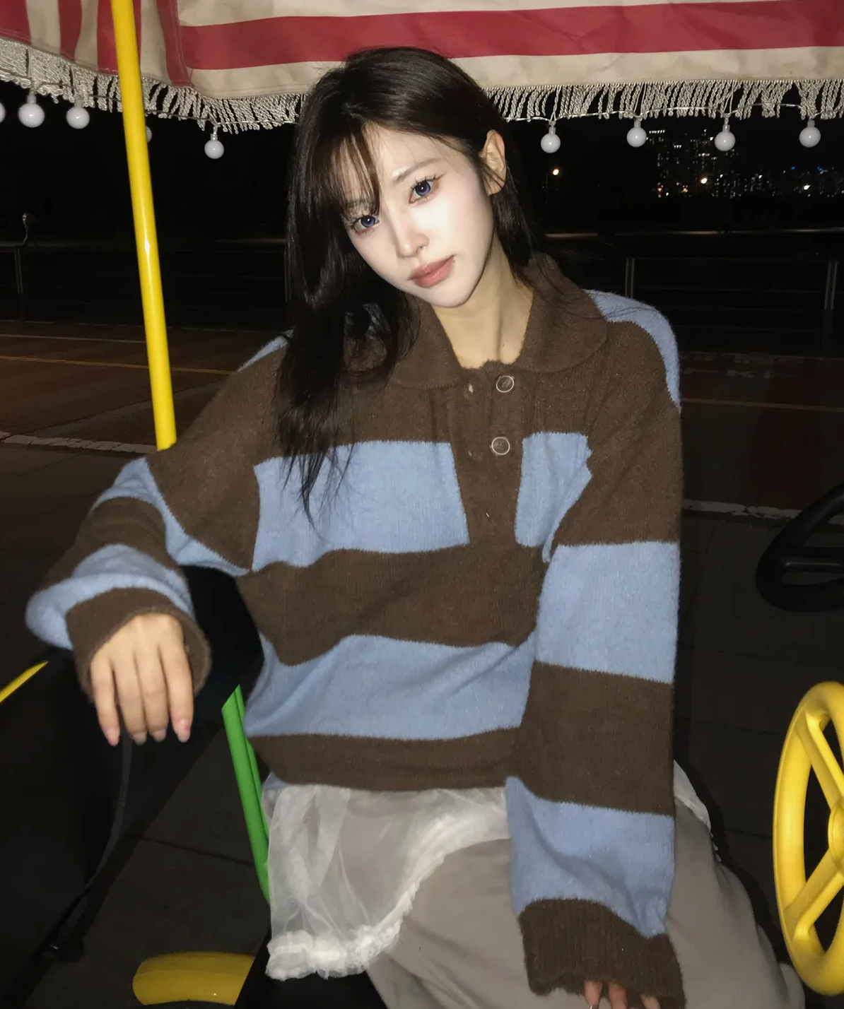 LARTIGENT L13 RUGBY BOLD KNIT(BROWN)