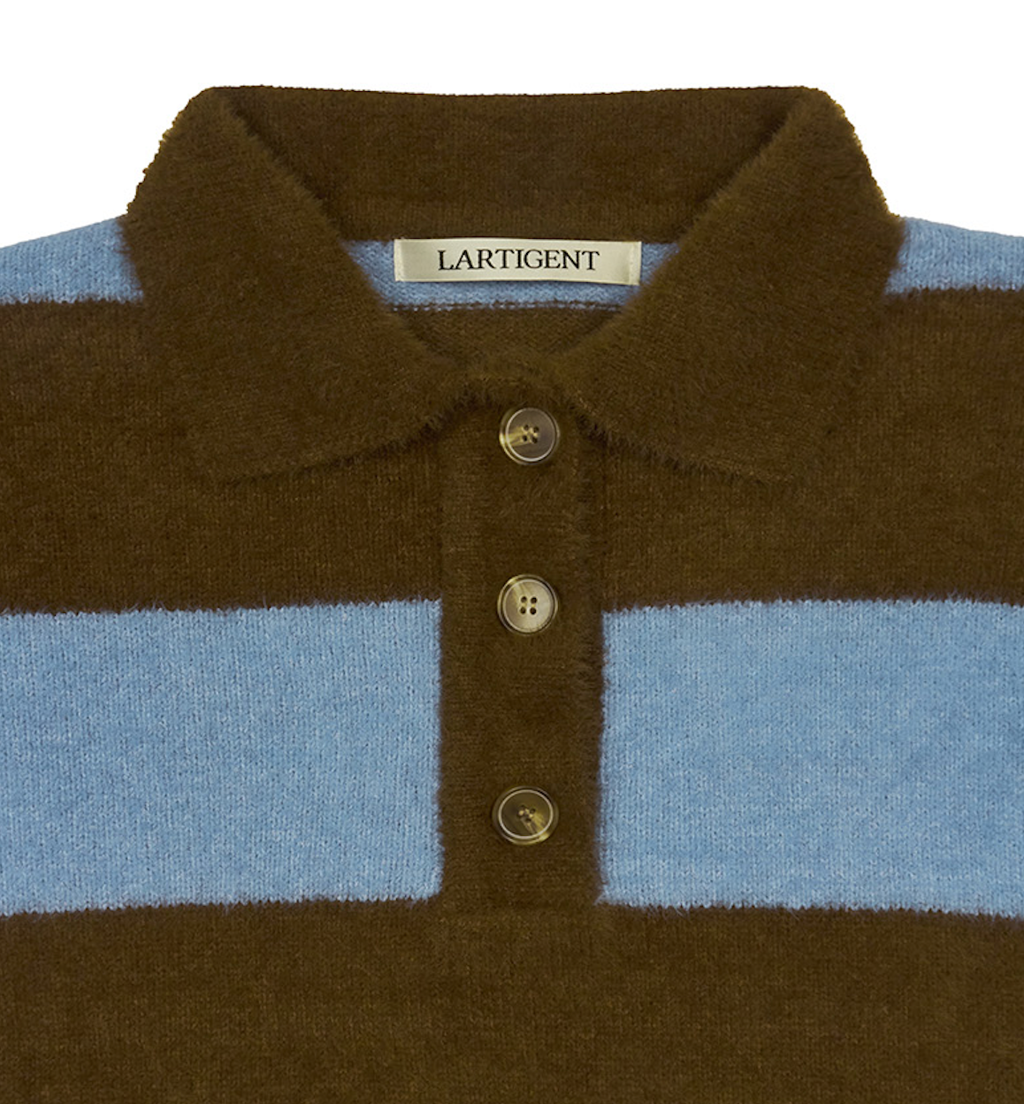 LARTIGENT L13 RUGBY BOLD KNIT(BROWN)