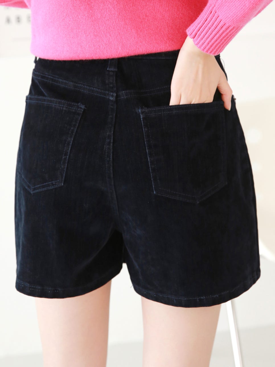 Secret Banding 1453 Velvet Denim Skort