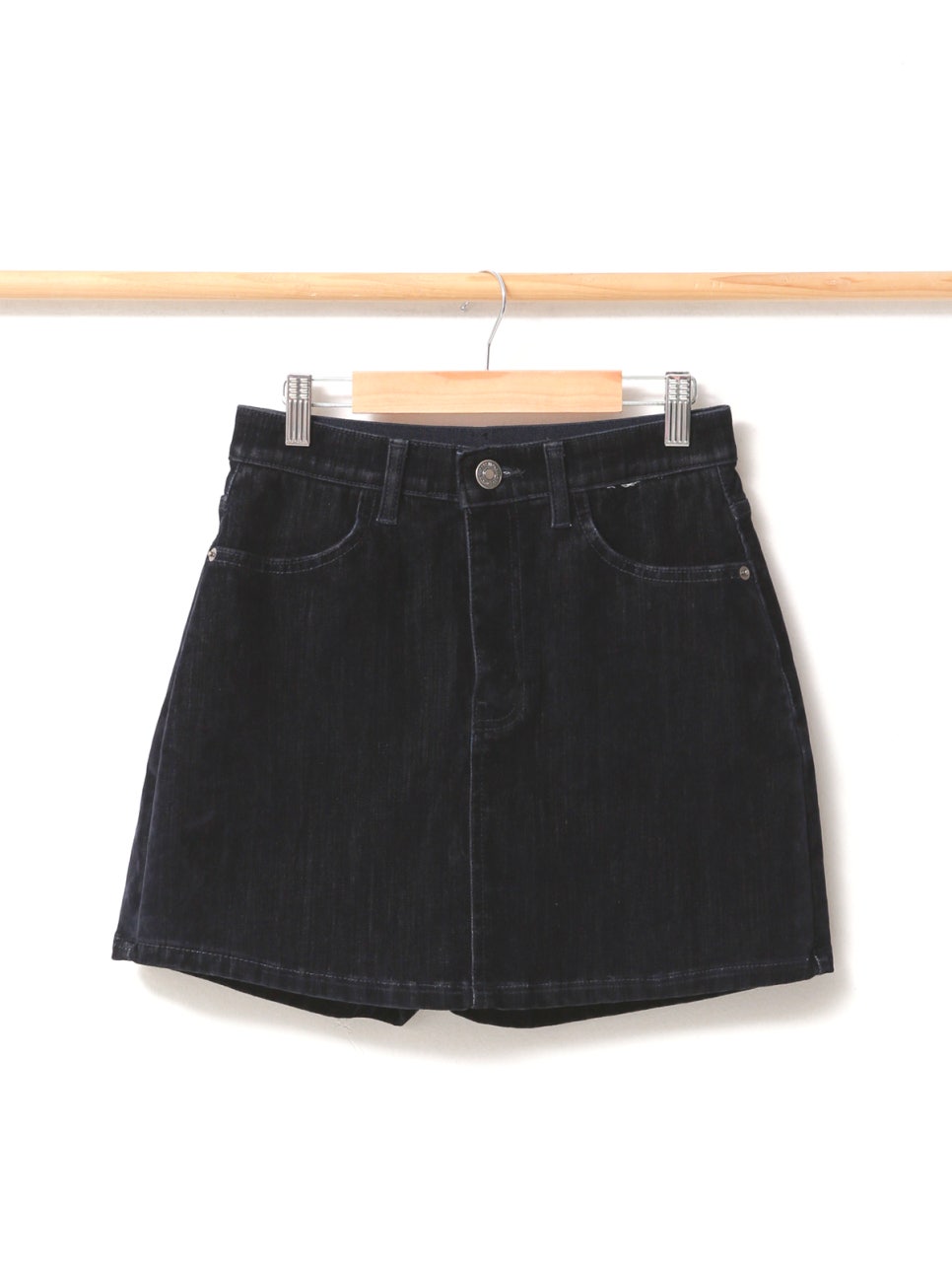 Secret Banding 1453 Velvet Denim Skort